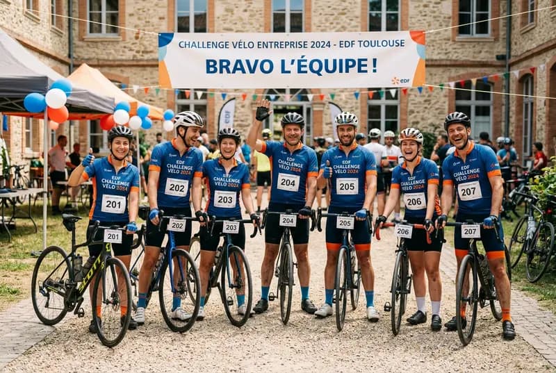 Challenge vélo en entreprise — cours de vélo à domicile