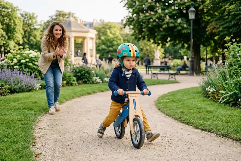 Initiation draisienne et vélo enfant — cours de vélo à domicile