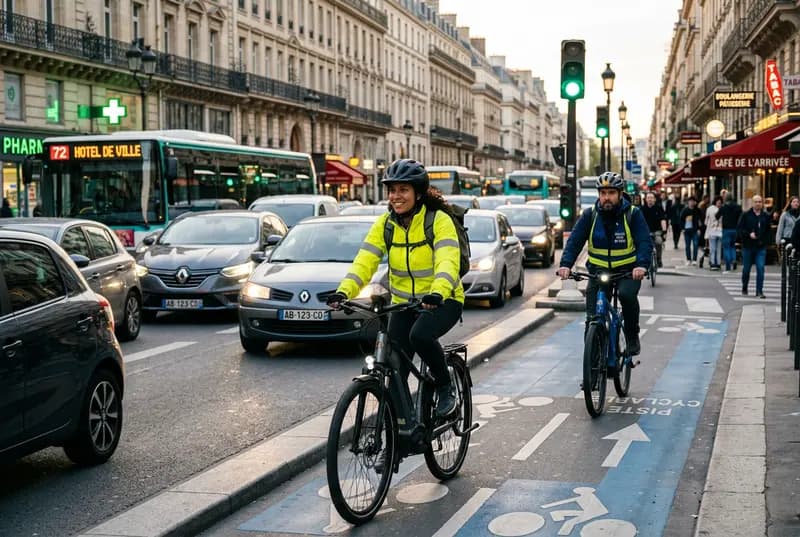 Maîtrise du VAE en circulation — cours de vélo à domicile