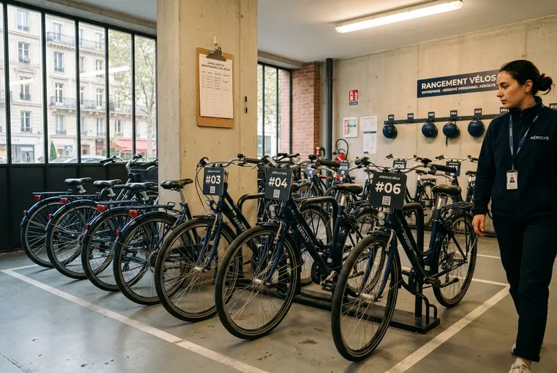 Gestion d'un parc à vélos — cours de vélo à domicile en Île-de-France