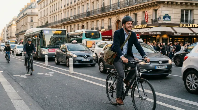 Accompagnement premier trajet vélotaf à Colombes — cours de vélo en Île-de-France